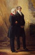 Franz Xaver Winterhalter Arthur Wellesley, 1st Duke of Wellington with Sir Robert Peel oil painting